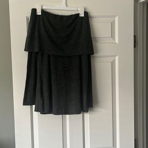 Women’s Loft off-shoulder sweater, size S, grey